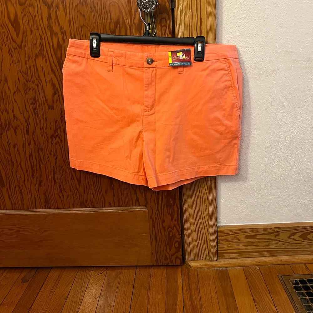 Faded Glory 5inch Chino Short size 14 coral